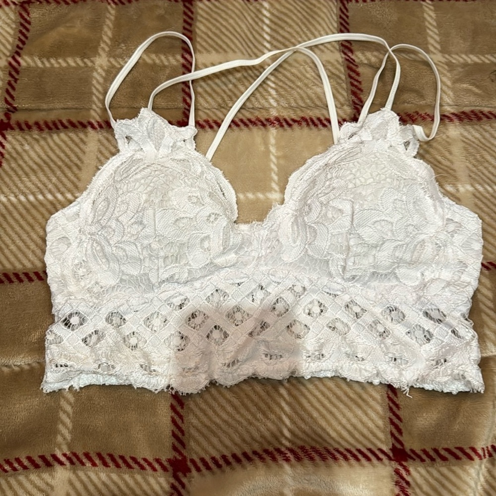Anemone white bralette